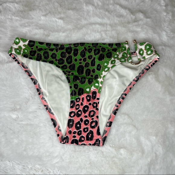 NEW DEREK LAM 10 Crosby bikini bottom Size XS U-wire Leopard design - Picture 9 of 14